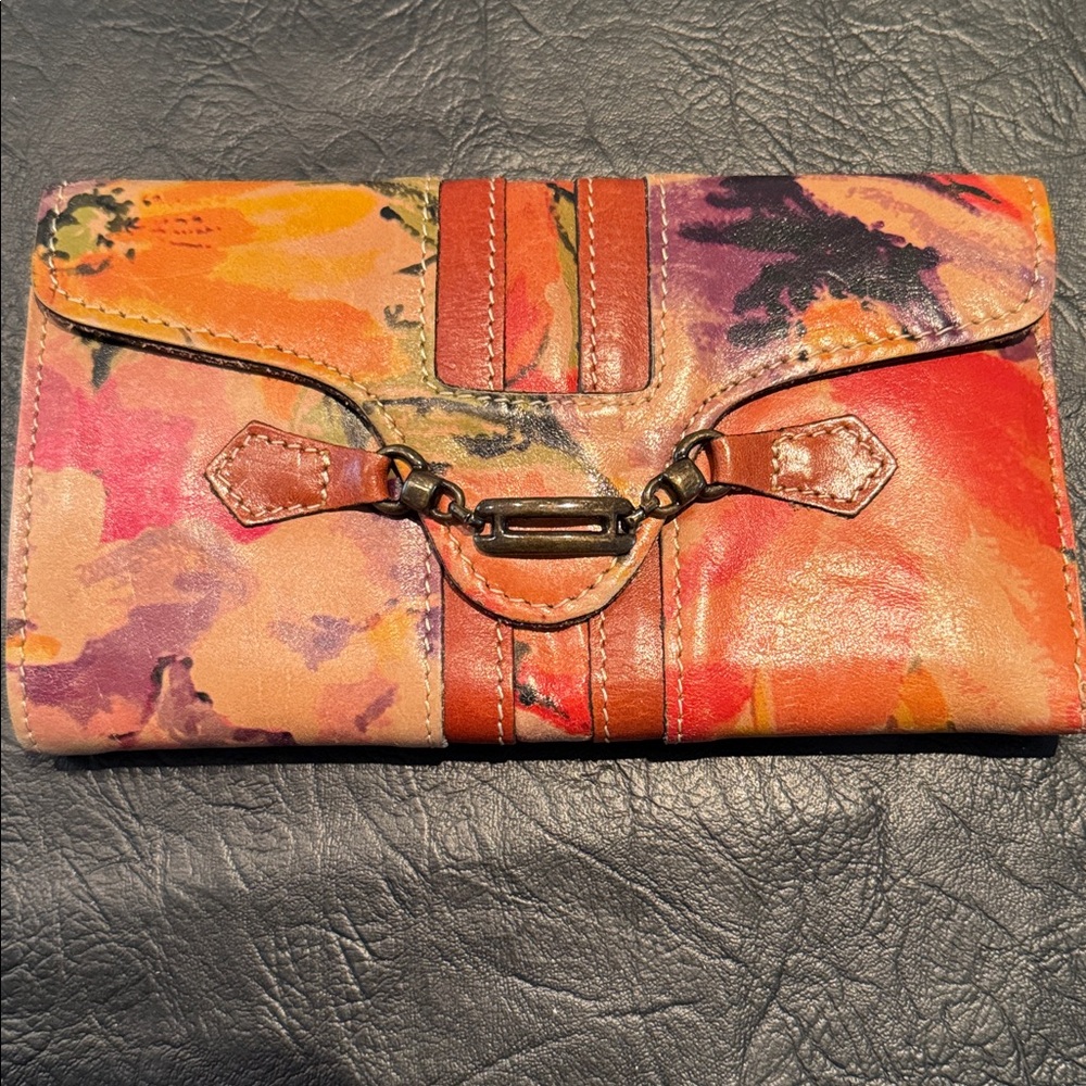 Patricia Nash rainforest collection, leather wallet, excellent condition - Picture 2 of 12